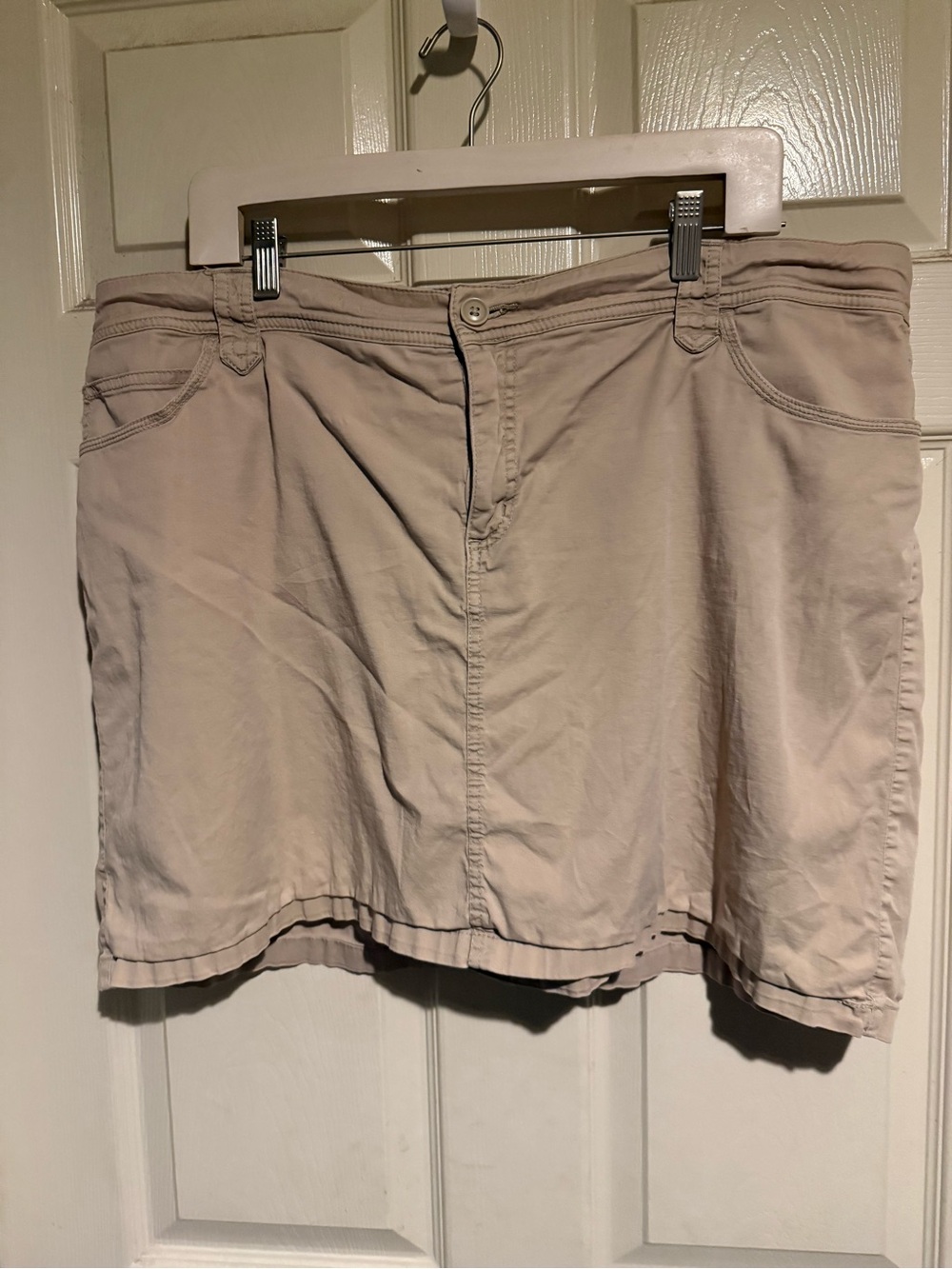 St. John's Bay Beige Mini Skirt